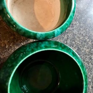 Vintage 2001 ceramic “The Violet Pot”. Made in Thailand. 5” opening on top. $30